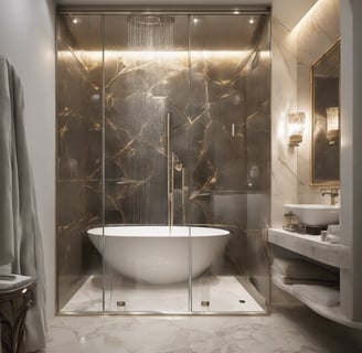 Shower screen kaca plos tempered 10mm