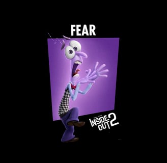 Fear character from Disney Pixar's Inside Out 2