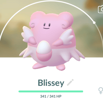 Blissey, a common Pokemon in Gyms.