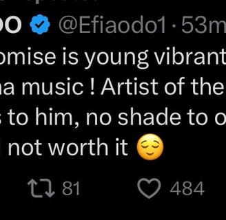 Efia Odo  in a post via X.