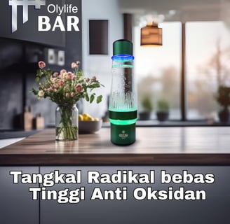 Gaya hidup sehat dimulai dari air minum berkualitas – OlyLife H+ Bar di rumah modern
