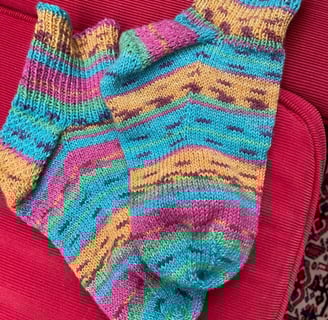 Sparkle socks completed