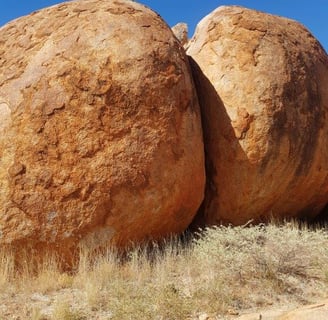a large rock formation known as The Devils Marbles or Karlu Karlu
