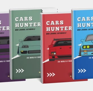 Books Cars Hunter alignés