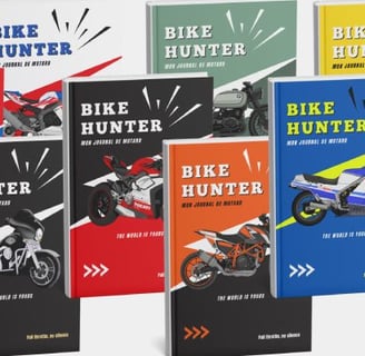 Books Bike Hunter superposés