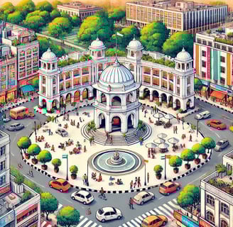 An Illustration of Connaught Place