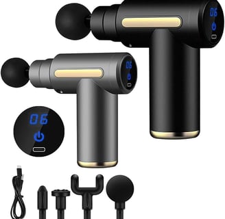 a pair of earphones with a digital display