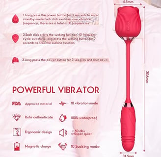 a pink and white electric blender with a pink rose