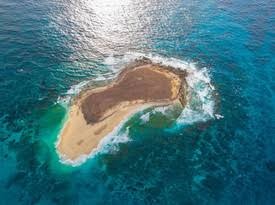 Latham Island Fishing Charters Zanzibar - Panoramic view of Latham Island surrounded by the Ocean