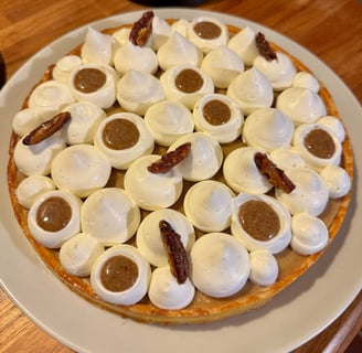 Tarte dulcey pecan vanille