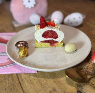 entremet fraise bergamote