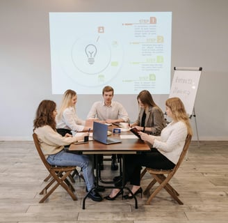 brainstorming des activités pour l'équipe associative