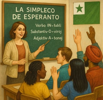 a teacher teaching a class of students in a classroom