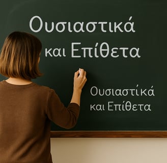 a woman is writing out on a chalkboard