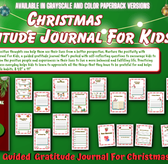Gratitude Journal For Kids is a guided gratitude journal for kids ages 5 and up..