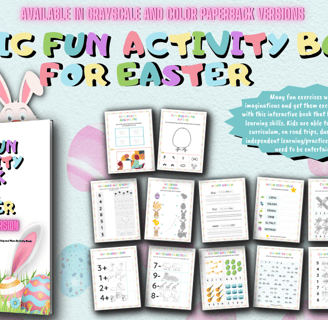 Cut & Paste, tracing sight words, shadow matching, word scramble, math and more.