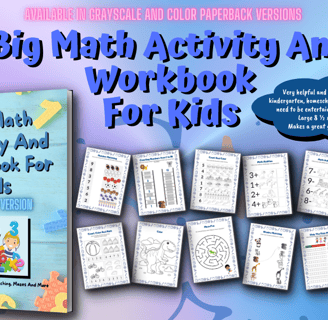 Number matching, count and color, addition, subtraction, missing numbers, mazes and more!