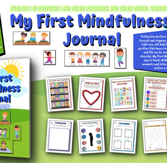 My First Mindfulness Journal is a is a guided mindfulness journal for kids ages 4+.