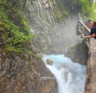 Laura Niepold in der Wimbachklamm