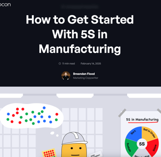 Example of an article - How to Get Started with 5S in manufacturing (Evocon)