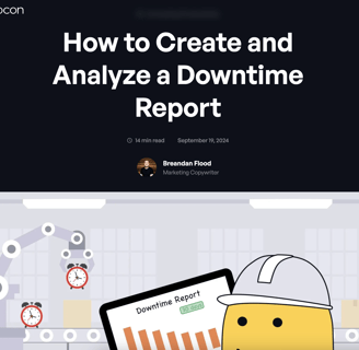Example of an article - How to Create a Downtime Report (Evocon)