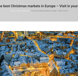 Example of an article - Best Christmas Markets in Europe (Beast)