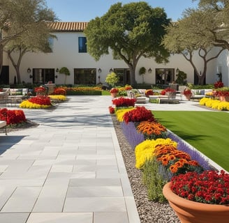 external courtyards