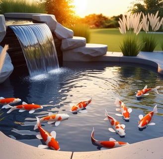 koi fish ponds