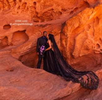 Wedding Couple on the Red Rocks