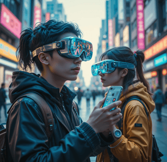 pessoas utilizando gadgets.