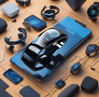 smarthfones e gadgets sobre uma mesa