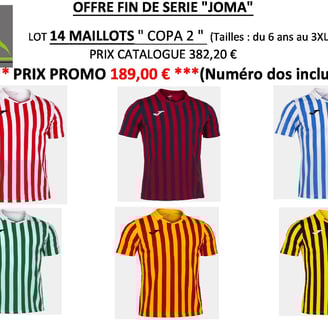 joma offre promo