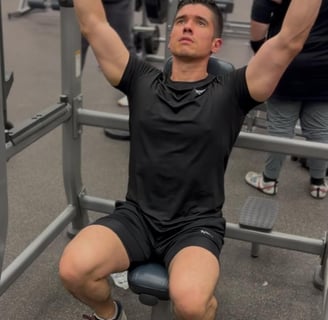 Black Men's KF compression tee and black compression shorts