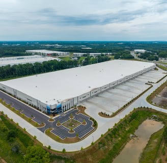 Warehouse, right corner from Interstate 85