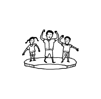 children dancing on a stage