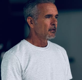 a man with a white shirt and a white shirt