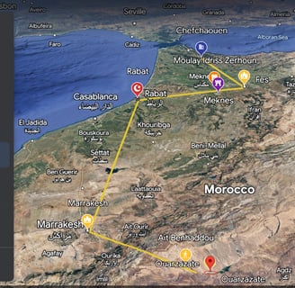a map of Morocco