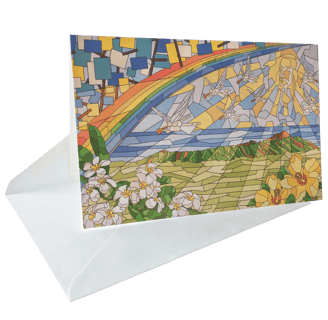 Postcard Jesus Coming over Diamond Head by Mara Branco