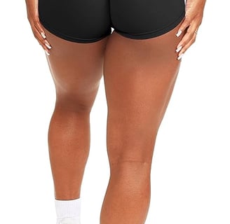 Pantalones cortos negros con push up para pole dance