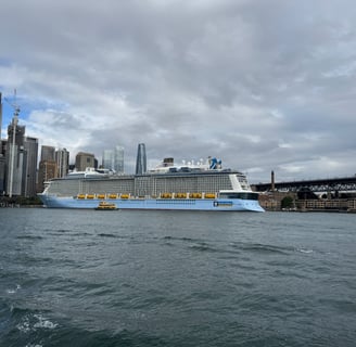 Quantum of the Seas docked in Sydney