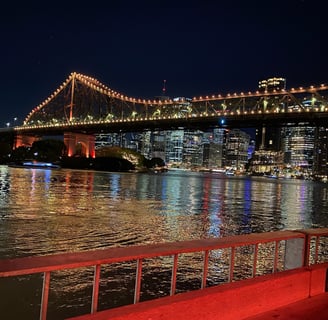 Cruises Down Under - Cruise Port of Call -Brisbane at night
