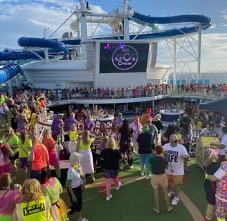 2 night cruise with an 80's party on P&O Cruises Australia (now Carnival Cruises Australia)