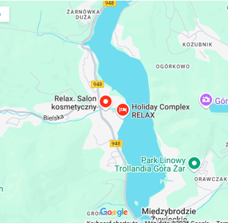 Mapa Międzybrodzie Bialskie
