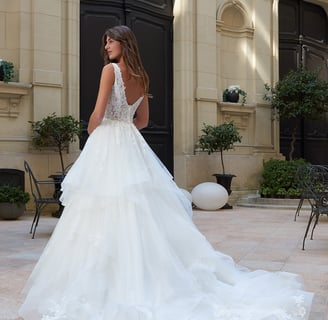 dos de robe de mariée