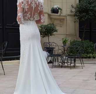 robe de mariée vue de dos