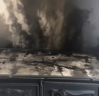 smoke damage following a fire