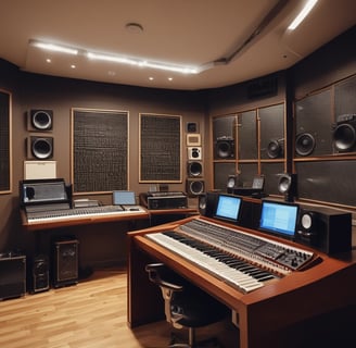 Music production studio - probably not how we do it.