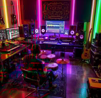 Renting a music studio for a day and work on some new songs.