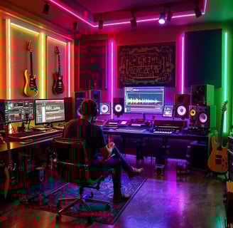 Renting a music studio for a day and work on some new songs.