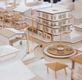 maquette architecture réalisée à la découpe laser
